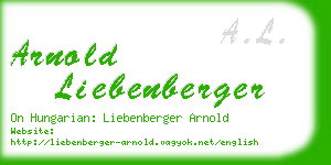 arnold liebenberger business card